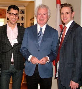 From left: Paolo Pazzia, Ken Taylor, Cameron Fortin