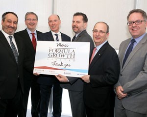 Formula Growth fait un don de 1,1 million de dollars à quatre universités québécoises