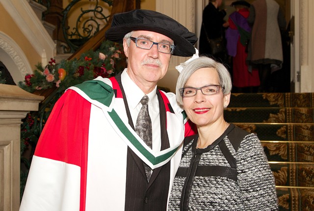 Michael Kenneally and Rhona Richman Kenneally at the conferring ceremony