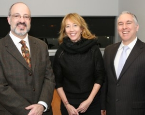 Bram Freedman, Vice-President, Development and External Relations, and Secretary-General; Leisha LeCouvie, Senior Director, Alumni Relations; Philippe Pourreaux, President, Concordia University Alumni Association