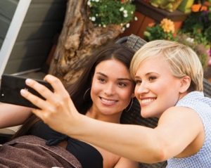 Brittany LeBorgne, right, as Zoe, with and Devery Jacobs (Lollipop)