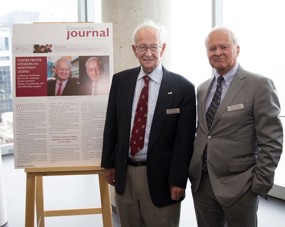 Former mentee honours an investment legend