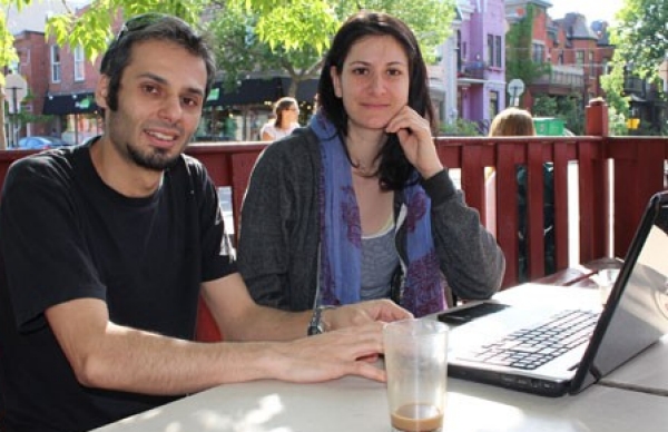 Melanie Kalinian, BA 08, and Ahmad Jawarneh, MEng 14