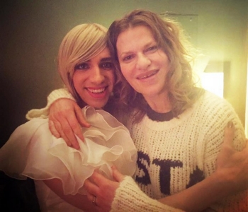 Tranna Wintour with Sandra Bernhard