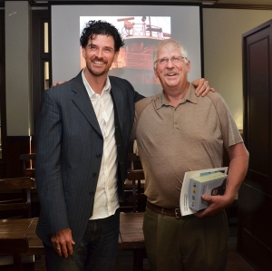 G. Scott MacLeod (left) and McAuslan Brewing founder Peter McAuslan