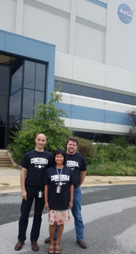 Concordia grads at the NASA Goddard Space Flight Center in Greenbelt. Md