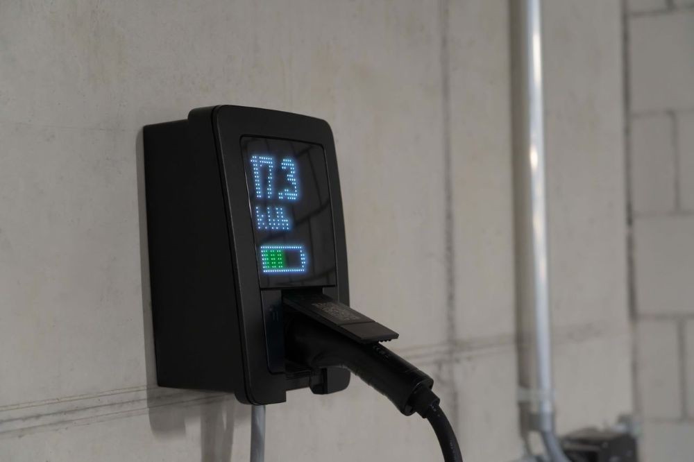 An electric vehicle charging station