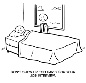 interview cartoon
