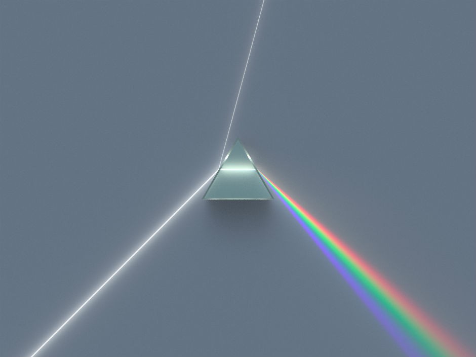 Dispersive prism illustration