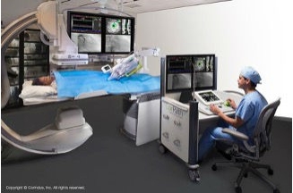 The CorPath system | Photo by Corindus-Siemens-Healthineers. The CorPath system | Photo by Corindus-Siemens-Healthineers.