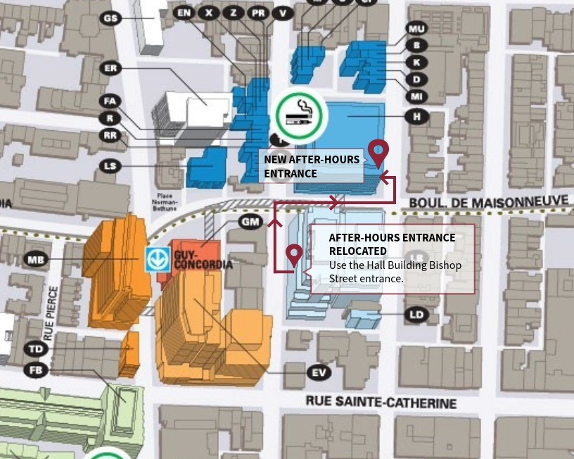 Accessing Webster Library and the LB Parking Garage when the LB Building is locked
