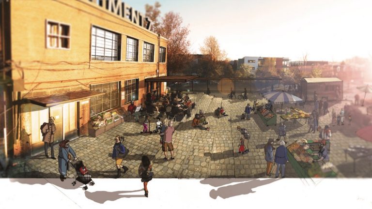 Shauna Janssen : « La communauté aimerait disposer d’un espace public et, éventuellement, d’un jardin communautaire. » | Image par Jean-Baptiste Bouillant, Poddubiuk architecte
