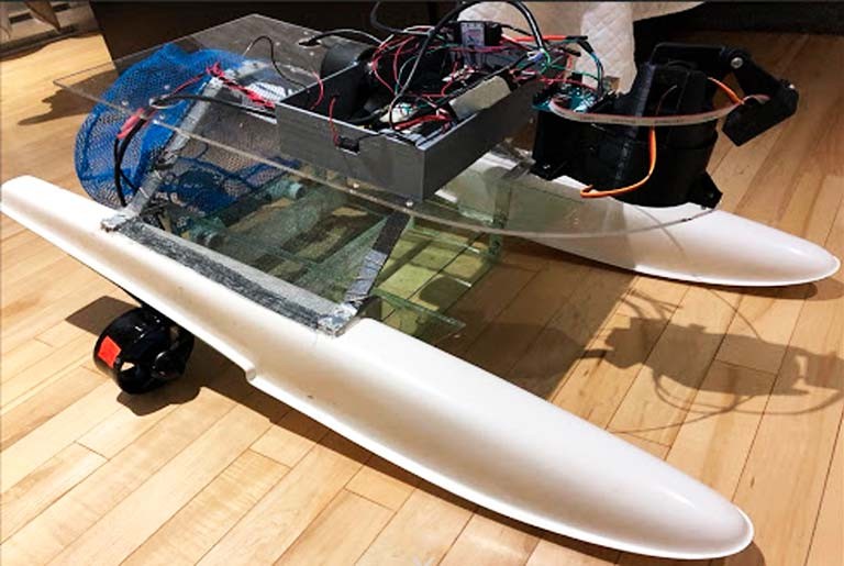 « La principale caractéristique de notre prototype de bateau est qu’il est entièrement autonome. »