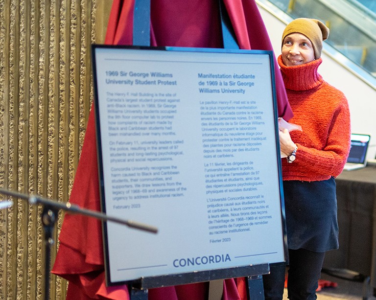 L’Université Concordia tient une cérémonie de commémoration au pavillon Henry-F.-Hall, lieu de la plus importante manifestation étudiante du Canada contre le racisme envers les personnes noires 