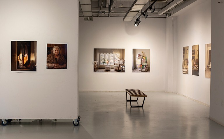 Vue de l'installation dans la galerie