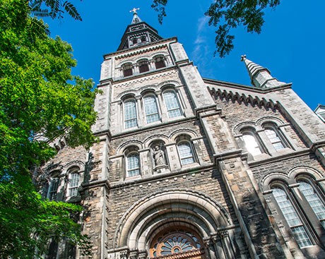 Extensive masonry restoration project of Grey Nun's Building nearly complete