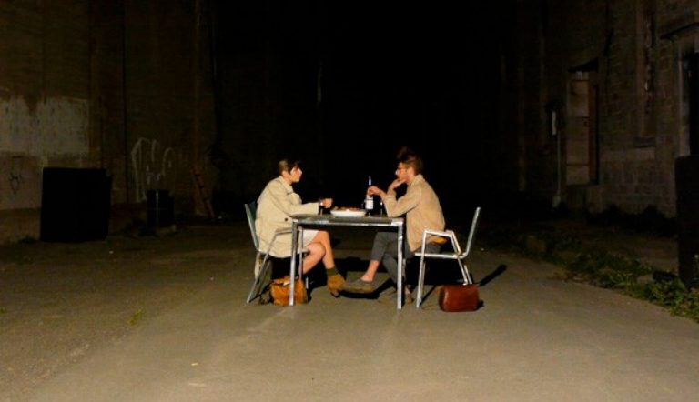 Film still from L’espace quotidien by Andrew de Freitas. Griffintown, Montreal. Urban Occupations © 2011.