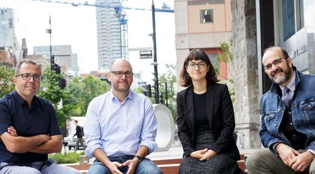 From left: Chedly Belkhodja, Antoine Bilodeau, Mireille Paquet and Daniel Salée.