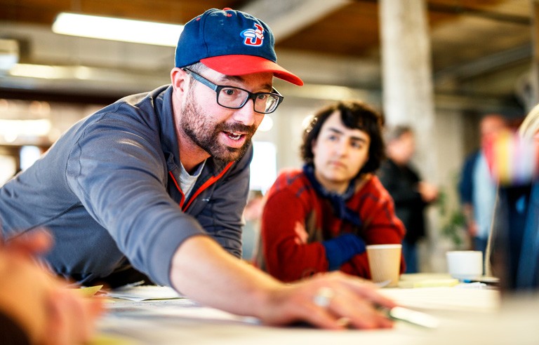 "With Concordia, we’re collaborating on concrete goals,” says Batiment 7's Kevin McMahon. | © Concordia University, photo by Lisa Graves "With Concordia, we’re collaborating on concrete goals,” says Batiment 7's Kevin McMahon. | © Concordia University, photo by Lisa Graves