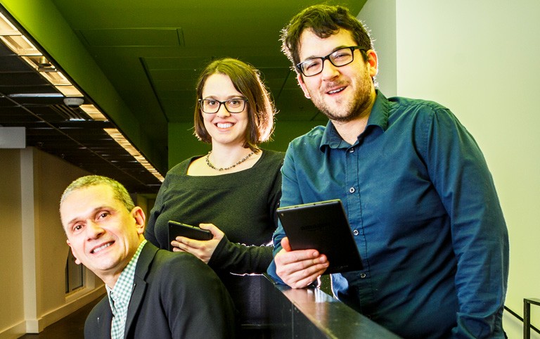 From left: Walcir Cardoso, Jennica Grimshaw and David Waddington.