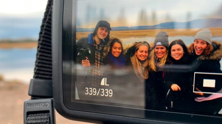 The team behind the documentary “From Shore to Sky.” From left to right: Luca Caruso-Moro, Marissa Ramnanan, Lauren Beauchamp, Aphrodite Salas, Katelyn Thomas, and Virginie Ann.