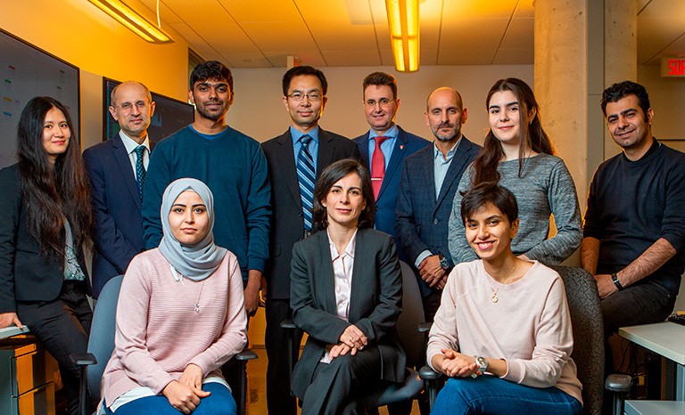 The team with the graduate students who will be involved in the project.