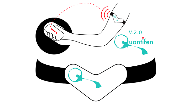 Quantifen wearable biosensor prototype design V.2.0 | Courtesy of  Concordia’s iGEM team