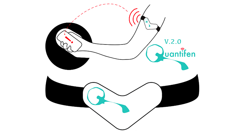 Quantifen wearable biosensor prototype design V.2.0 | Courtesy of Concordia’s iGEM team Quantifen wearable biosensor prototype design V.2.0 | Courtesy of Concordia’s iGEM team