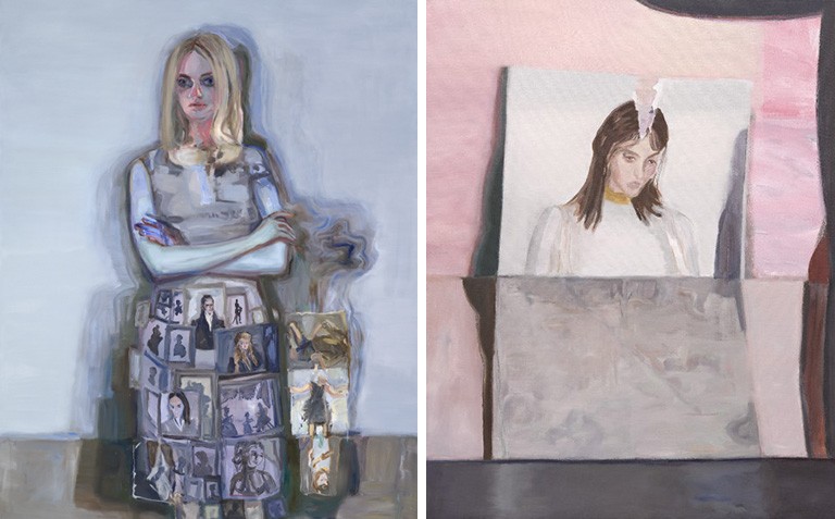 Left: Untitled (Gallery), 2017, by Janet Werner. National Bank Art Collection. Photo: Guy L’Heureux | Right: Untitled (Curtain), 2016, by Janet Werner. Collection Art Gallery of Ontario, Toronto. Photo: Craig Boyko Left: Untitled (Gallery), 2017, by Janet Werner. National Bank Art Collection. Photo: Guy L’Heureux | Right: Untitled (Curtain), 2016, by Janet Werner. Collection Art Gallery of Ontario, Toronto. Photo: Craig Boyko