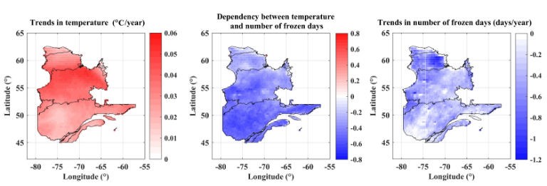 Concordia researcher tracks the impacts of climate change on freeze and thaw patterns in Quebec Concordia researcher tracks the impacts of climate change on freeze and thaw patterns in Quebec
