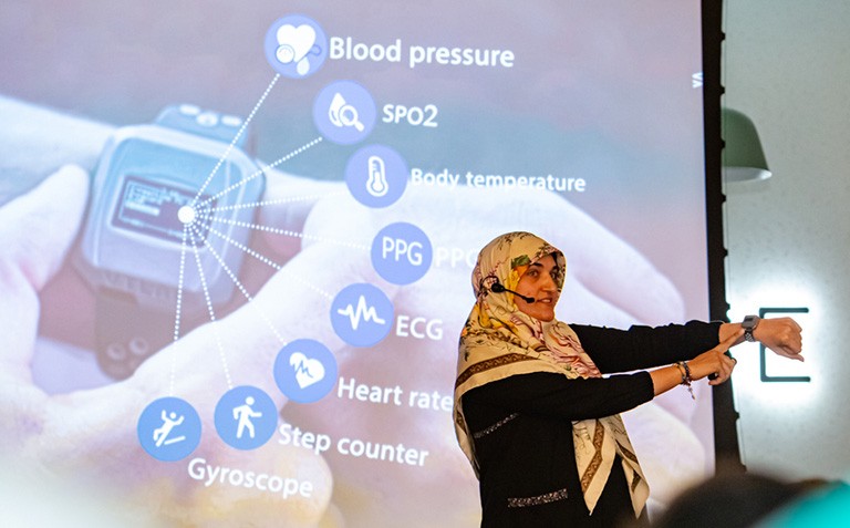 Azadeh Dastmalchi is co-founder of D3 startup VitalTracer. Azadeh Dastmalchi is co-founder of D3 startup VitalTracer.