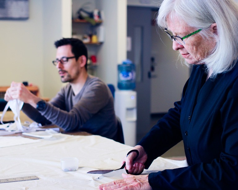 Members of the Concordia community are sewing 2,500 masks for health-care workers