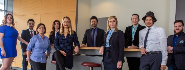 From left: Rachel Thomas, Hamid Ebrahimi Orimi, Sylvie Ouellette, Isabelle Guillard, Bettina Forget, Ehsan Yazdanpanah Moghadam, Erica Pimentel, Anne-Marie Turcotte, Keroles Riad and Marc-André Argentino.