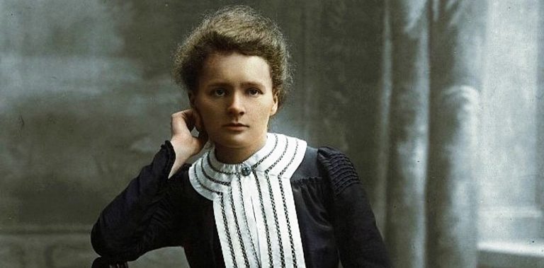 Marie Skłodowska-Curie, circa 1903.