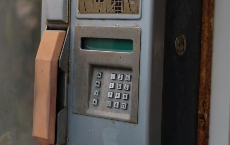 Old pay phone