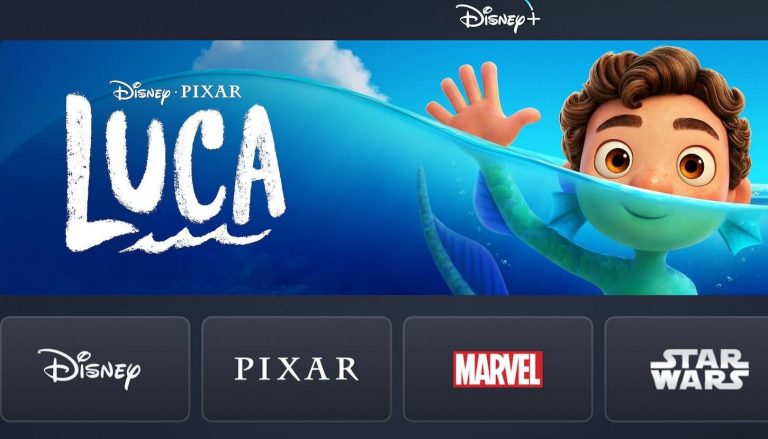 Image of Disney+ home page