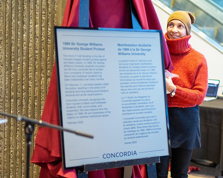 Concordia commemorates the Henry F. Hall Building as the site of Canada’s largest student protest against anti-Black racism