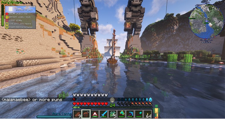 A minecraft-like video game image