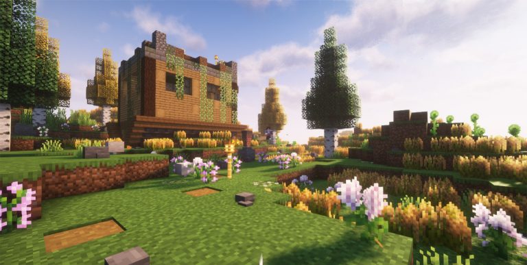 A minecraft-like video game image