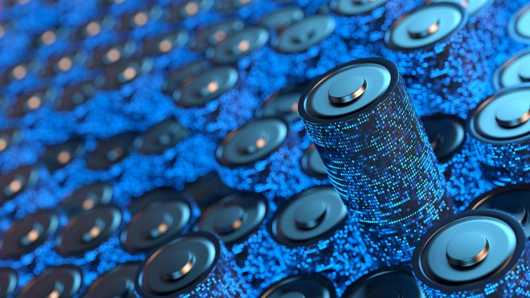 Realistic representation of batteries used for electric vehicles and other types of technology