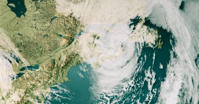 Satellite image of Hurricane Fiona