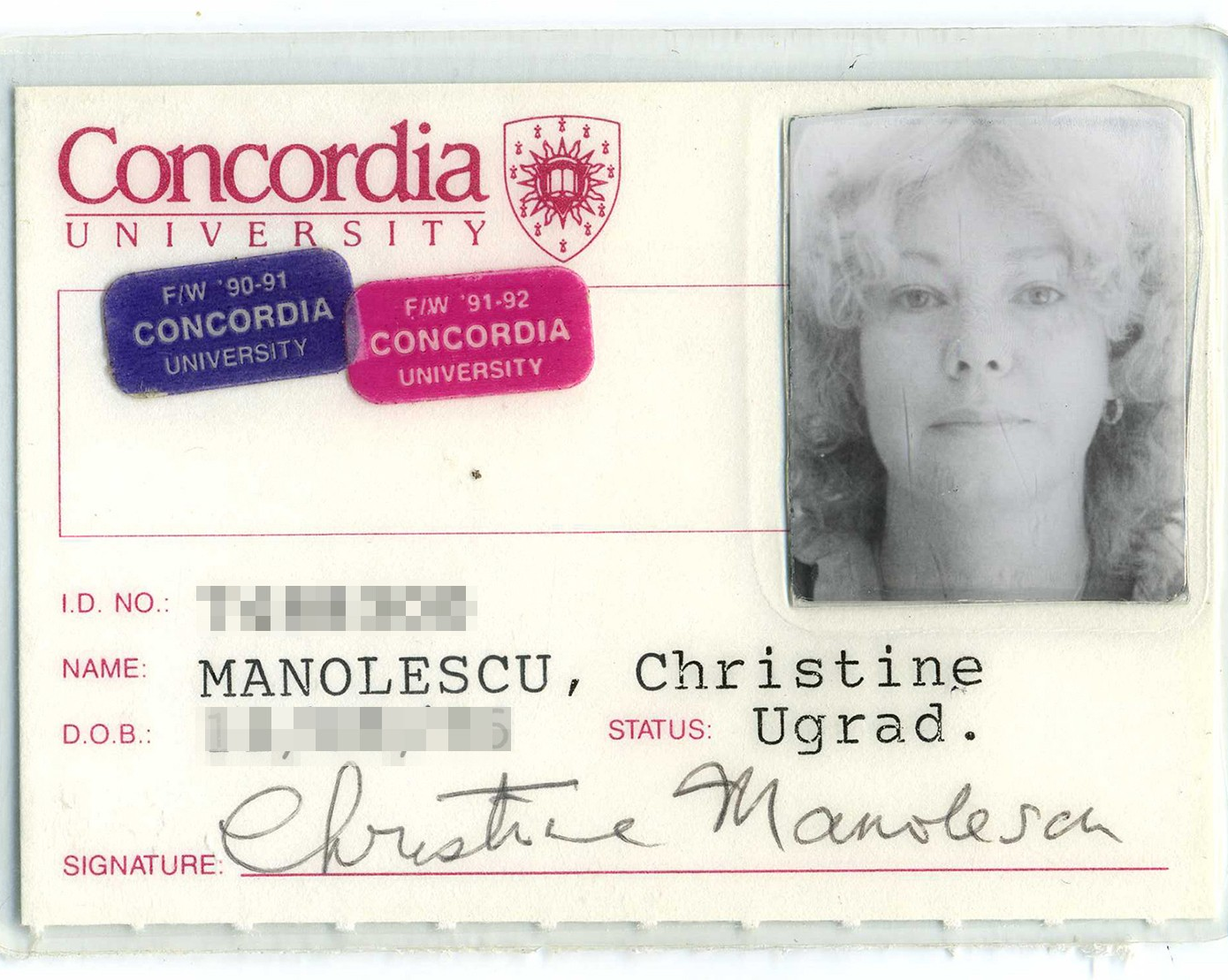 Diplômée en enseignement et en études anglaises, Christina Manolescu attribue à Concordia un apprentissage qui lui servira toute sa vie