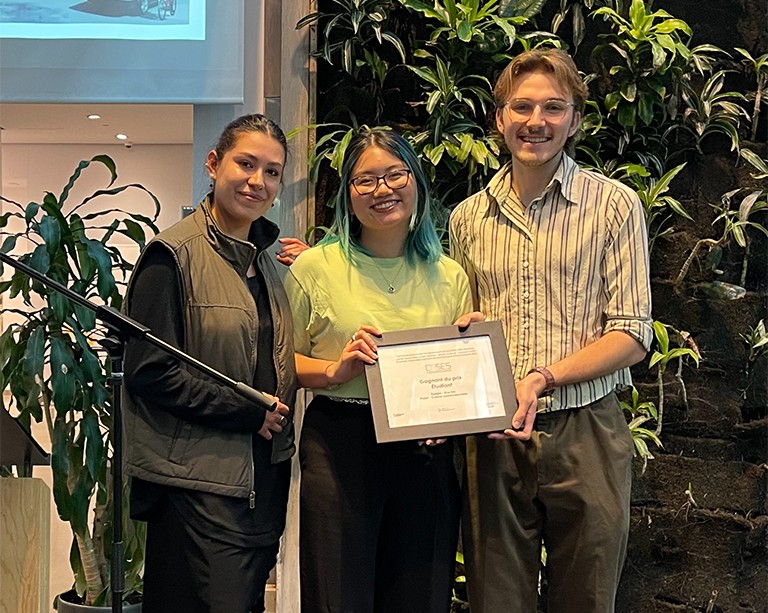 Des étudiants au premier cycle de l’Université Concordia remportent un concours de design durable grâce à leur concept de cuisine et de serre communautaires